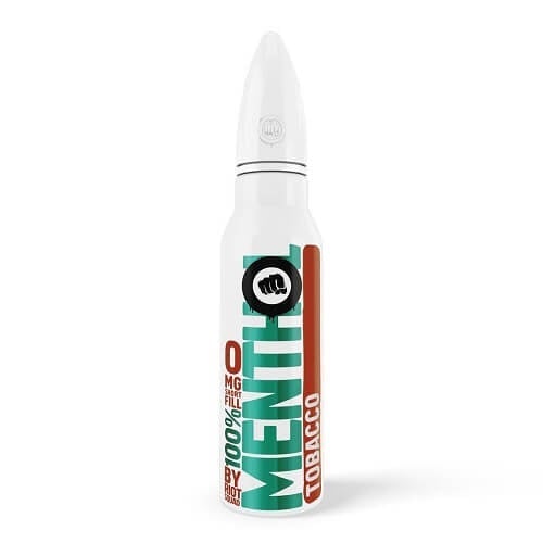 Riot Squad Shortfill E Liquid 50ml All Ranges, Menthol Tobacco Flavor