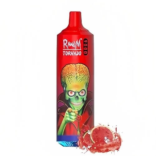 R&M Tornado 9000 Prefilled Vape Pod Device Box of 10, Lush Ice Flavor