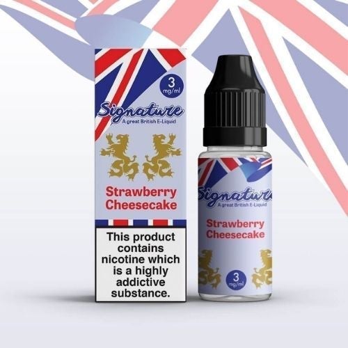 Signature 10ml E Liquid Pack of 10, Strawberry Cheese Cake Flavor