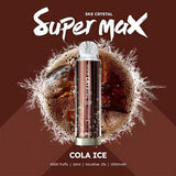 SKE Crystal Super Max 4500 Prefilled Pod Kit Box of 10, Cola Ice Flavor
