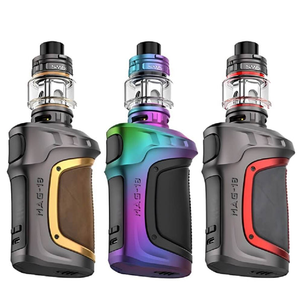 Smok Mag 18 Vape Mod Kit, Gunmetal Gold, Prism Rainbow And Gunmetal red Colours