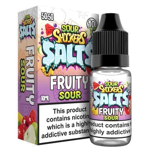 Sour Shockers 10ml E Liquid, Pack of 5, Fruity Sour Flavor