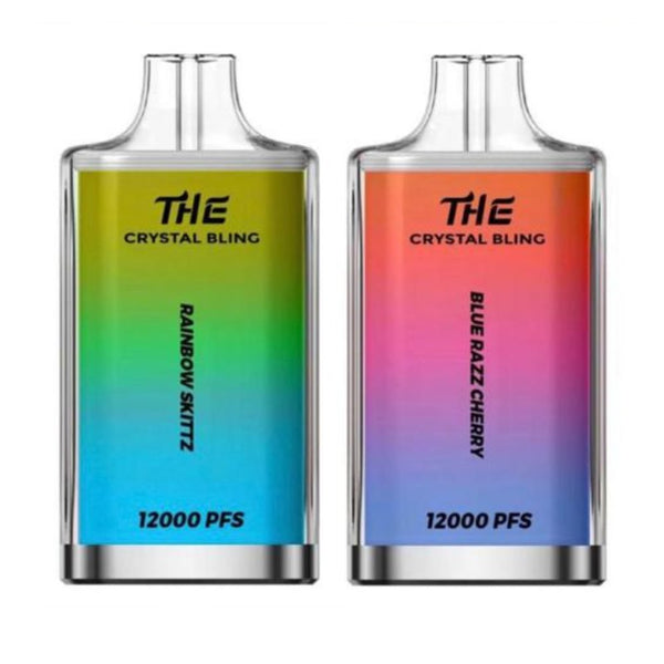 The Crystal Bling 12K Puffs Prefilled Vape Box of 10, UK Vaper