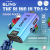 The Crystal Bling Ultra Plus 30k Prefilled Vape Pod Kit, Blueberry Raspberry Flavor