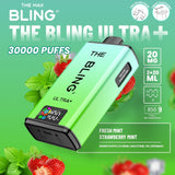 The Crystal Bling Ultra Plus 30k Prefilled Vape Pod Kit, Fresh Mint Flavor