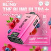 The Crystal Bling Ultra Plus 30k Prefilled Vape Pod Kit, Strawberry Cranberry Cherry Ice Flavor