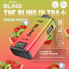 The Crystal Bling Ultra Plus 30k Prefilled Vape Pod Kit, Strawberry Kiwi Flavor