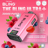 The Crystal Bling Ultra Plus 30k Prefilled Vape Pod Kit, Strawberry Raspberry Cherry Ice Flavor