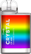 The Crystal CP600 Puffs Prefilled Vape Pod, Rainbow Sweet Flavor