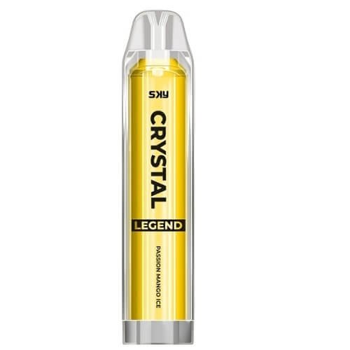 The Crystal Legend 4000 Puffs Prefilled Vape Pod Device, Passion Mango Ice Flavor