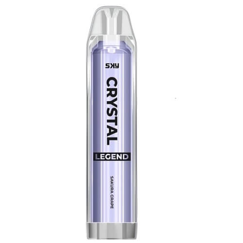 The Crystal Legend 4000 Puffs Prefilled Vape Pod Device, Sakura Grape Flavor