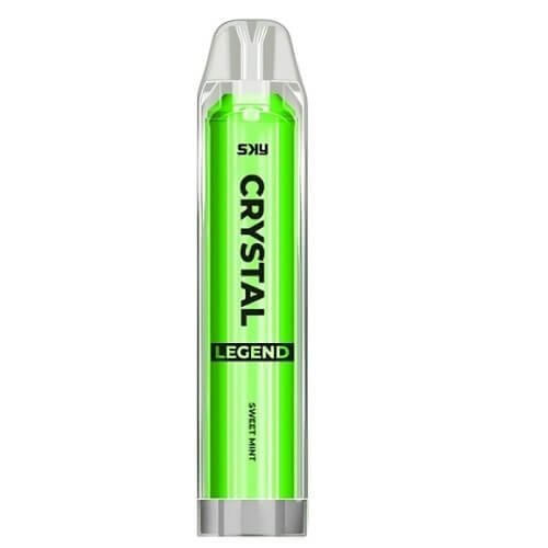 The Crystal Legend 4000 Puffs Prefilled Vape Pod Device, Sweet Mint Flavor