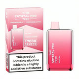The Crystal Pro 7000 Puffs Prefilled Vape Pod Device, Mr Pink Flavor