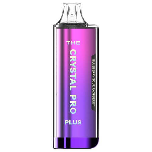 The Crystal Pro Plus 4000 Puffs Prefilled Vape Pod Kit, Blueberry Sour Raspberry Flavor