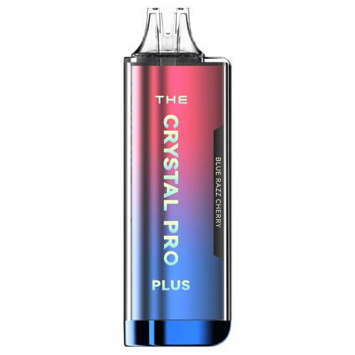 The Crystal Pro Plus 4000 Puffs Prefilled Vape Pod Kit, Blue Razz Cherry Flavor