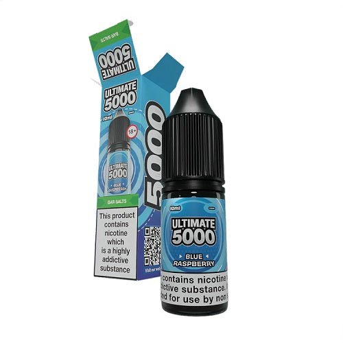 Ultimate Bar 5000 Nic SaltsBox of 10, Blue Raspberry Flavor
