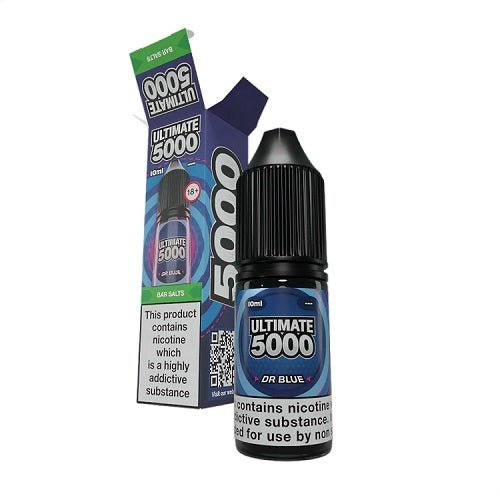 Ultimate Bar 5000 Nic SaltsBox of 10, Dr Blue Flavor