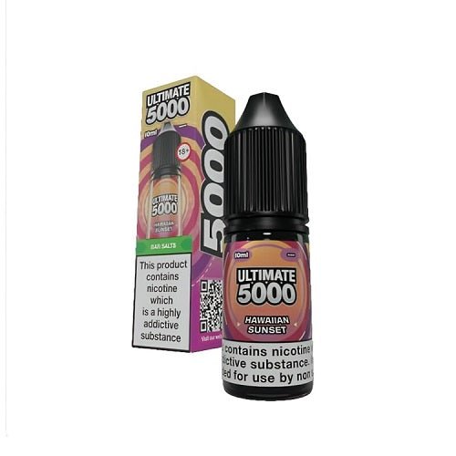 Ultimate Bar 5000 Nic SaltsBox of 10, Hawain Sunset Flavor