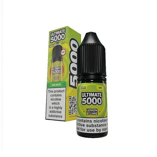 Ultimate Bar 5000 Nic SaltsBox of 10, Lemon Lime Flavor