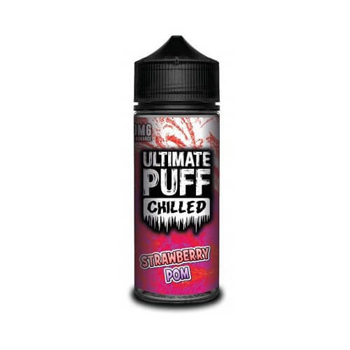 Ultimate Puff Shortfill 100ml E Liquid Chilled Range, Strawberry Pom Flavor