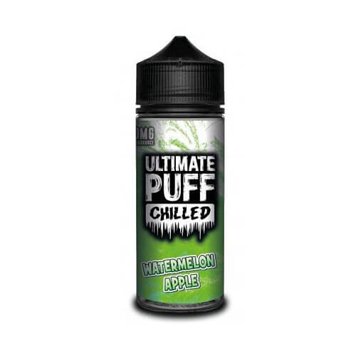 Ultimate Puff Shortfill 100ml E Liquid Chilled Range, Watermelon Apple Flavor