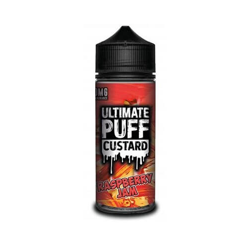 Ultimate Puff Shortfill 100ml E Liquid Custard Range, Raspberry Jam Flavor