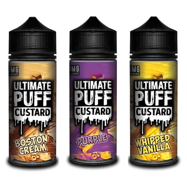 Ultimate Puff Shortfill 100ml E Liquid Custard Range, UK Vaper