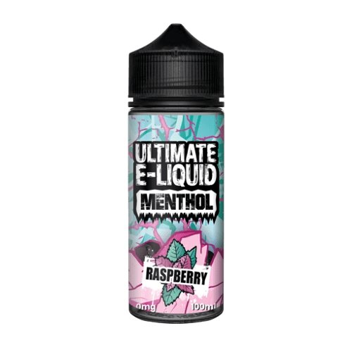 Ultimate Puff Shortfill 100ml E LiquidMenthol Range, Raspberry Flavor