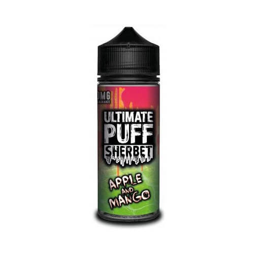 Ultimate Puff Shortfill 100ml E Liquid Sherbet Range, Apple Flavor