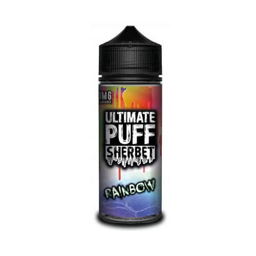 Ultimate Puff Shortfill 100ml E Liquid Sherbet Range, Rainbow Flavor
