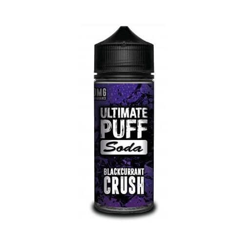 Ultimate Puff Shortfill 100ml E Liquid Soda Range, Black Currant Crush Flavor