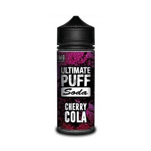 Ultimate Puff Shortfill 100ml E Liquid Soda Range, Cherry Cola Flavor