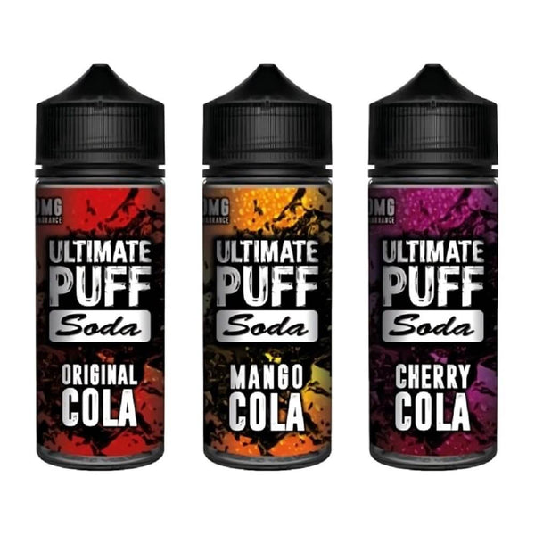 Ultimate Puff Shortfill 100ml E Liquid Soda Range, UK Vaper