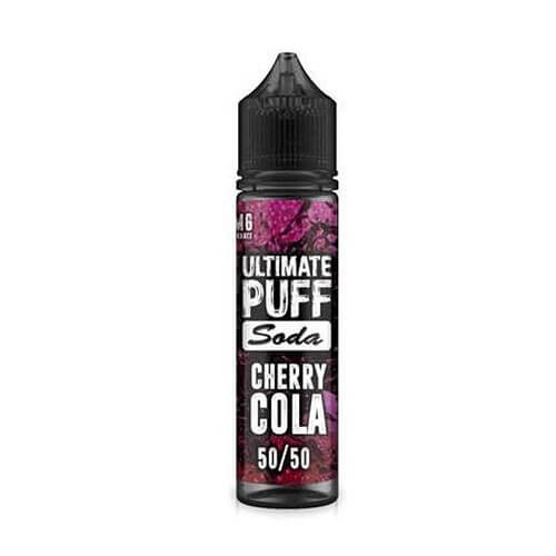 Ultimate Puff Shortfill 50ml E Liquid All Ranges, Cherry Cola Flavor