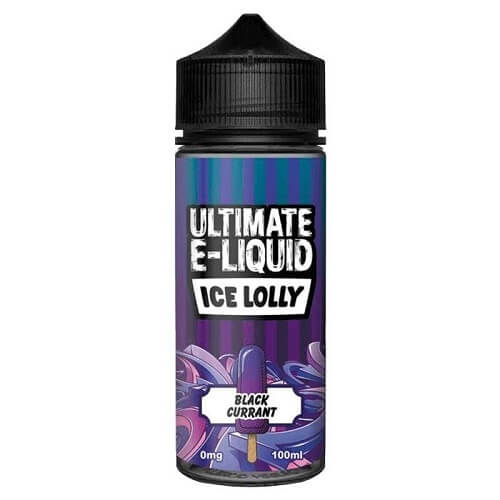 Ultimate Shortfill 100ml E Liquid Ice Lolly Range, Black Currant Flavor
