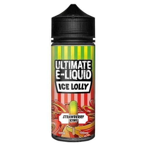 Ultimate Shortfill 100ml E Liquid Ice Lolly Range, Strawberry Kiwi Flavor