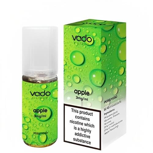Vado 10ml Nic Salt E Liquid, Pack of 10, Apple Flavor