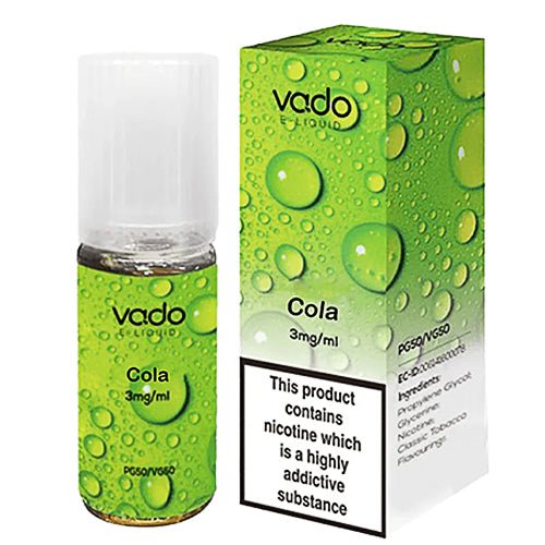 Vado 10ml Nic Salt E Liquid, Pack of 10, Cola Flavor