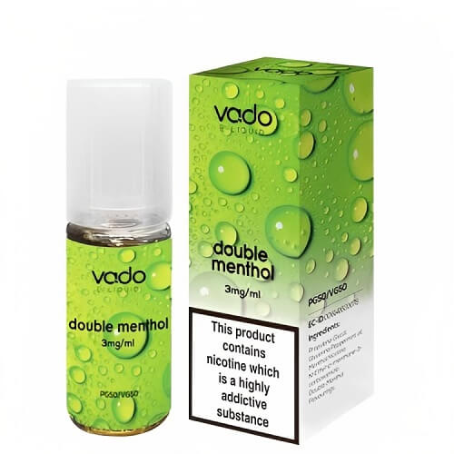 Vado 10ml Nic Salt E Liquid, Pack of 10, Double Menthol Flavor