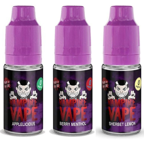 Vampire Vape 10ml E-Liquid Pack of 10, UK Vaper