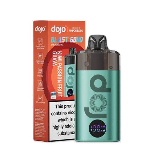 Vaporesso Dojo Blast 6000 Puffs Vape Kit – Kiwi Passion Fruit Guava Flavor at UK Vaper