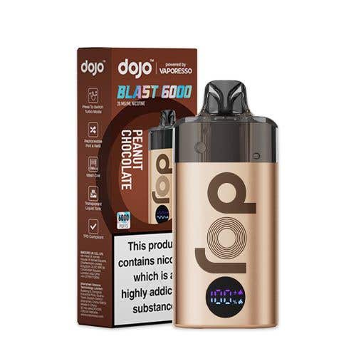 Vaporesso Dojo Blast 6000 Puffs Vape Kit, Peanut Chocolate Flavor