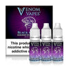Venom Vapes 10ml E Liquid Pack of 10, Black Arctic Flavor