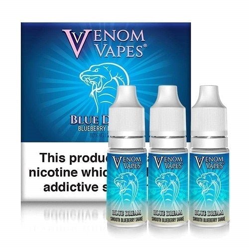 Venom Vapes 10ml E Liquid Pack of 10, Blue Dream Flavor