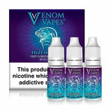 Venom Vapes 10ml E Liquid Pack of 10, Hizen Burg Flavor