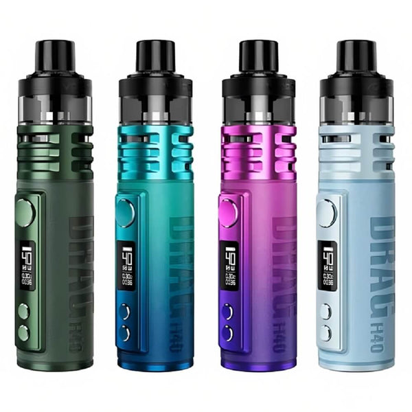 Voopoo Drag H40 Pod Kit, Black, Green, Modren Red And Snow Blue Colours