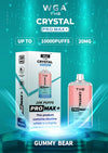 WGA Crystal Pro Max 10000 Puffs Prefilled Pod Vape Kit, Gummy Bear Flavor