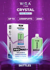 WGA Crystal Pro Max 10000 Puffs Prefilled Pod Vape Kit, Skittles Flavor