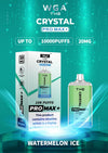 WGA Crystal Pro Max 10000 Puffs Prefilled Pod Vape Kit, Watermelon Ice Flavor