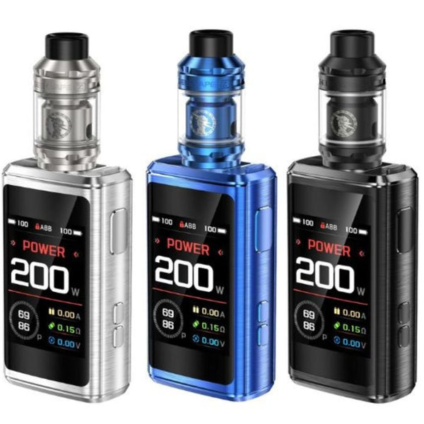 Z200 Vape Mod Kit, Black, Blue And Silver Colours
